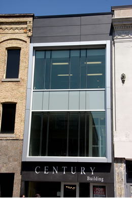 Century Building, 192 Dundas St. London ON - Front of office rental space
